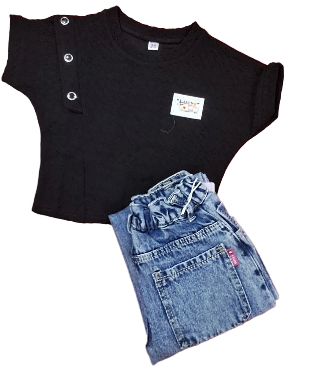 Denim Jeans pant and T- shift