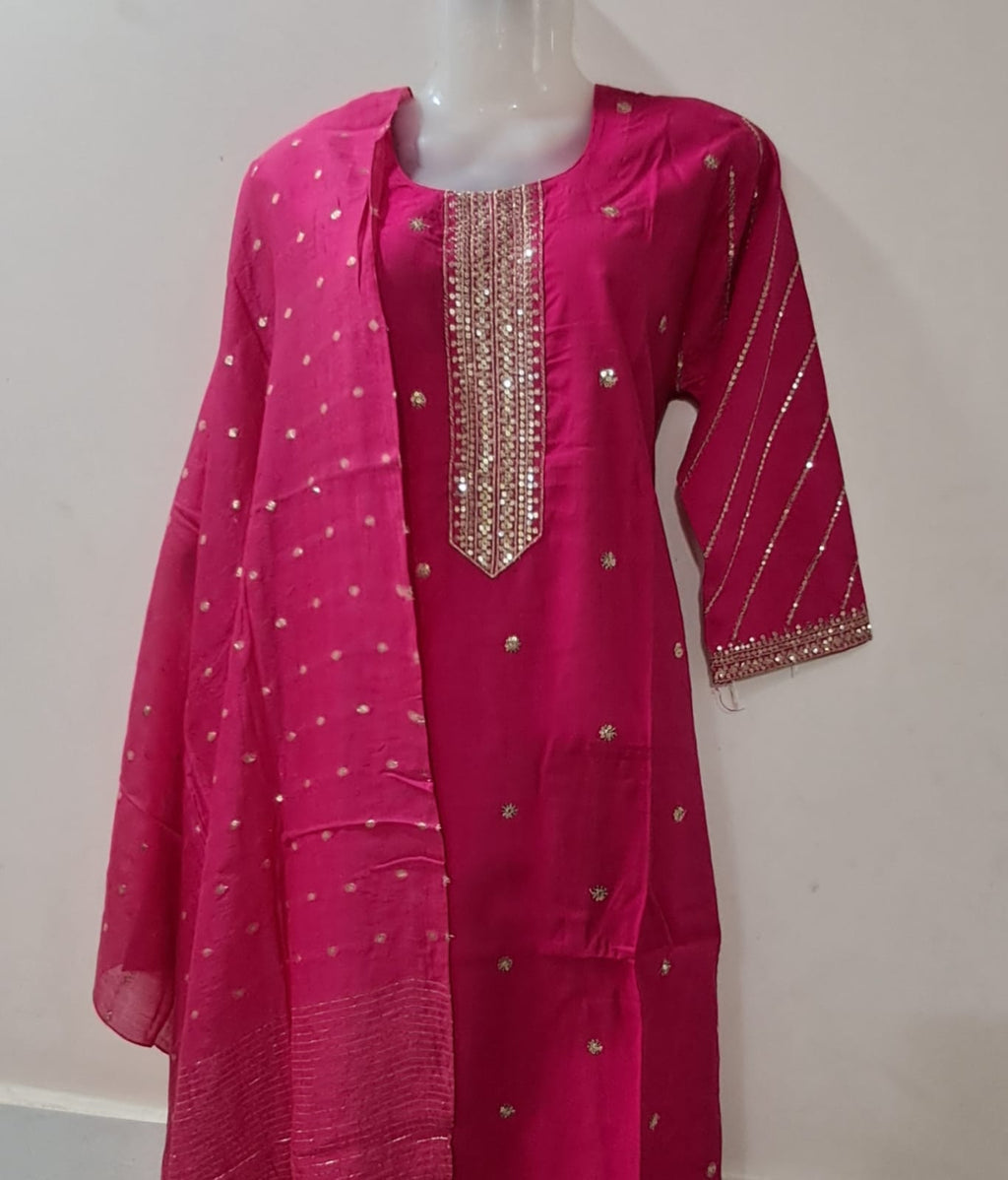 Vatican Silk Dress Pink Mirror