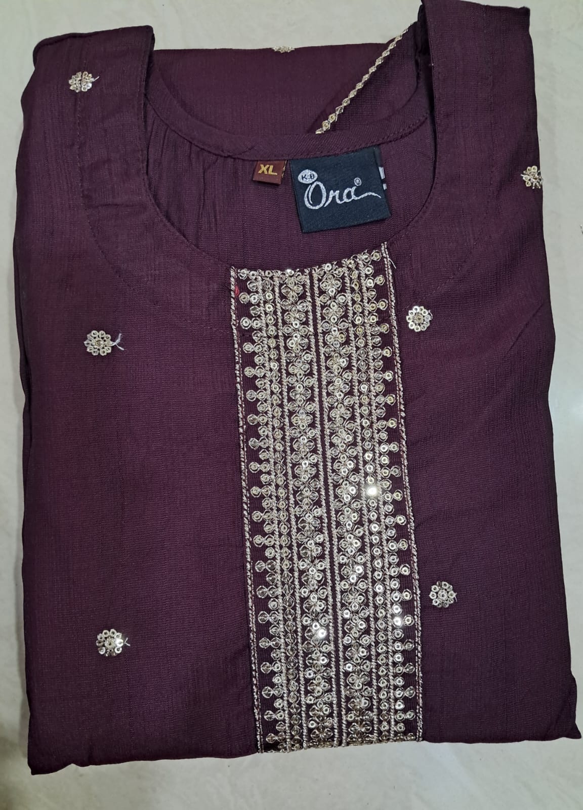 Vatican Silk Purple Mirror Dress