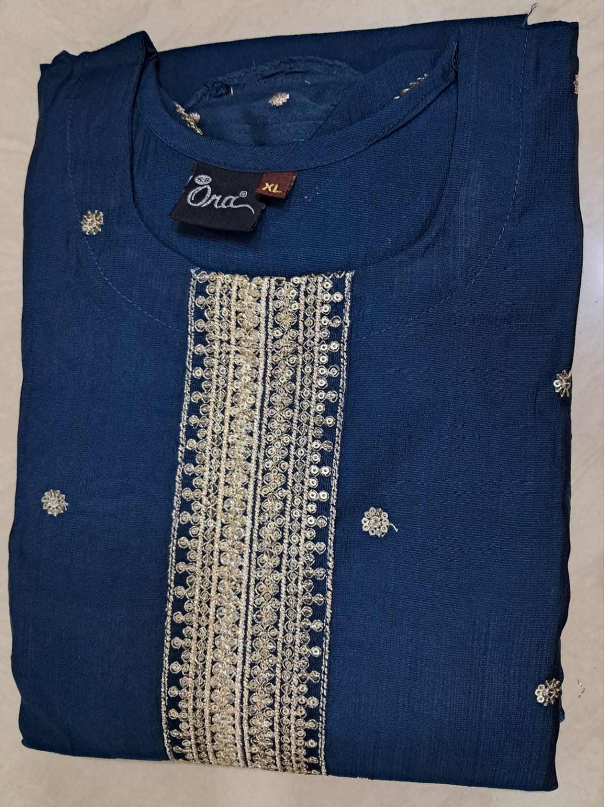 Vatican Silk Teal Blue Mirror