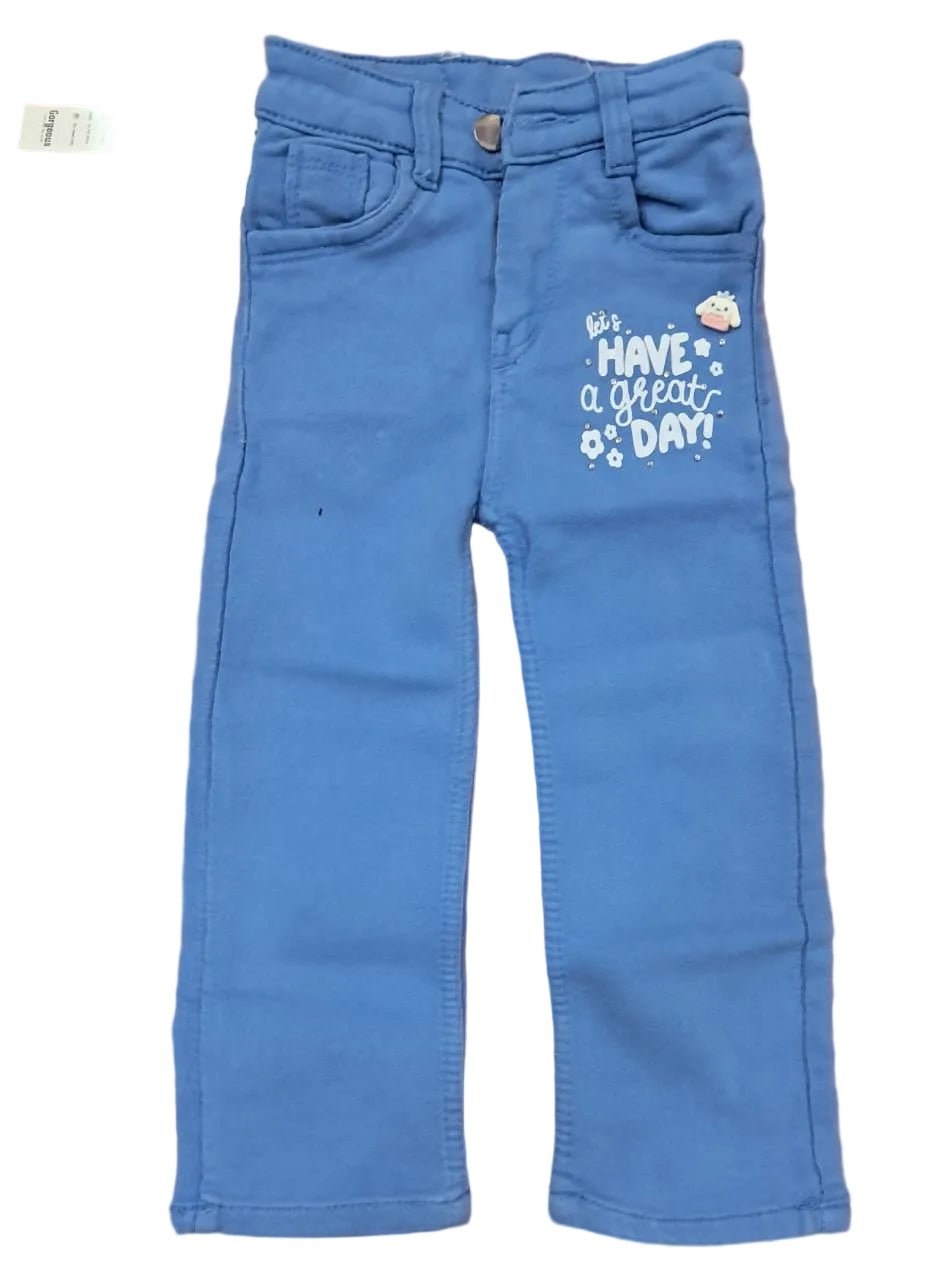 Sky-Blue Kids Jeans Pants