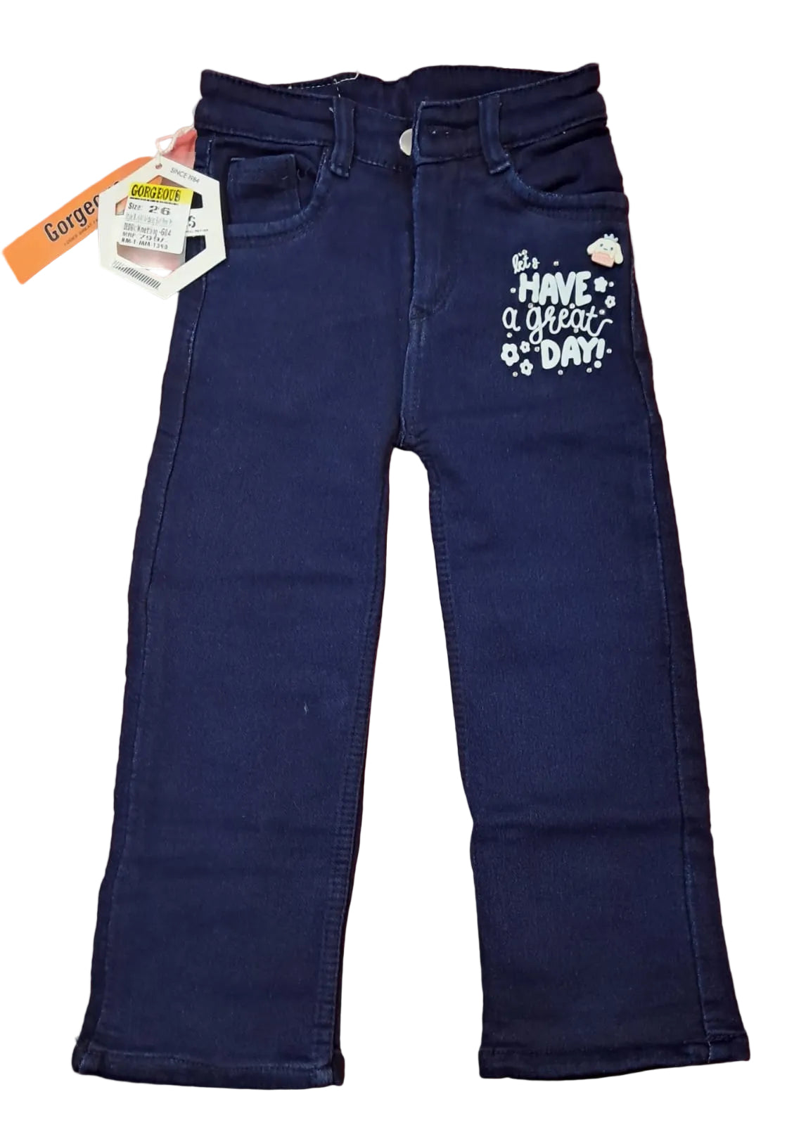 Navy Blue Kids Stretchable Pants