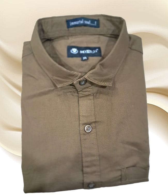 Classic Olive Green Casual Shirt