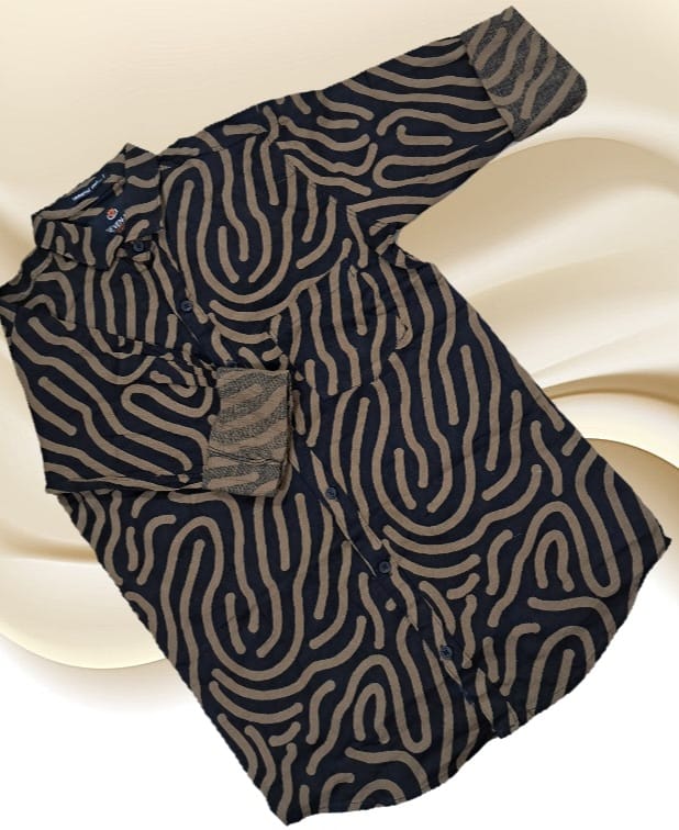 Trendy  Abstract Pattern Shirt