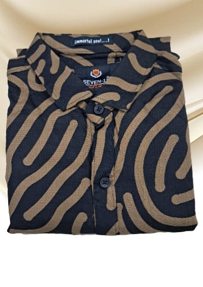 Trendy  Abstract Pattern Shirt