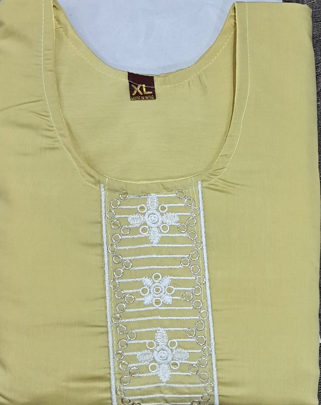 Elegant Mustard Embroidered Suit Set with Tie-Dye Dupatta