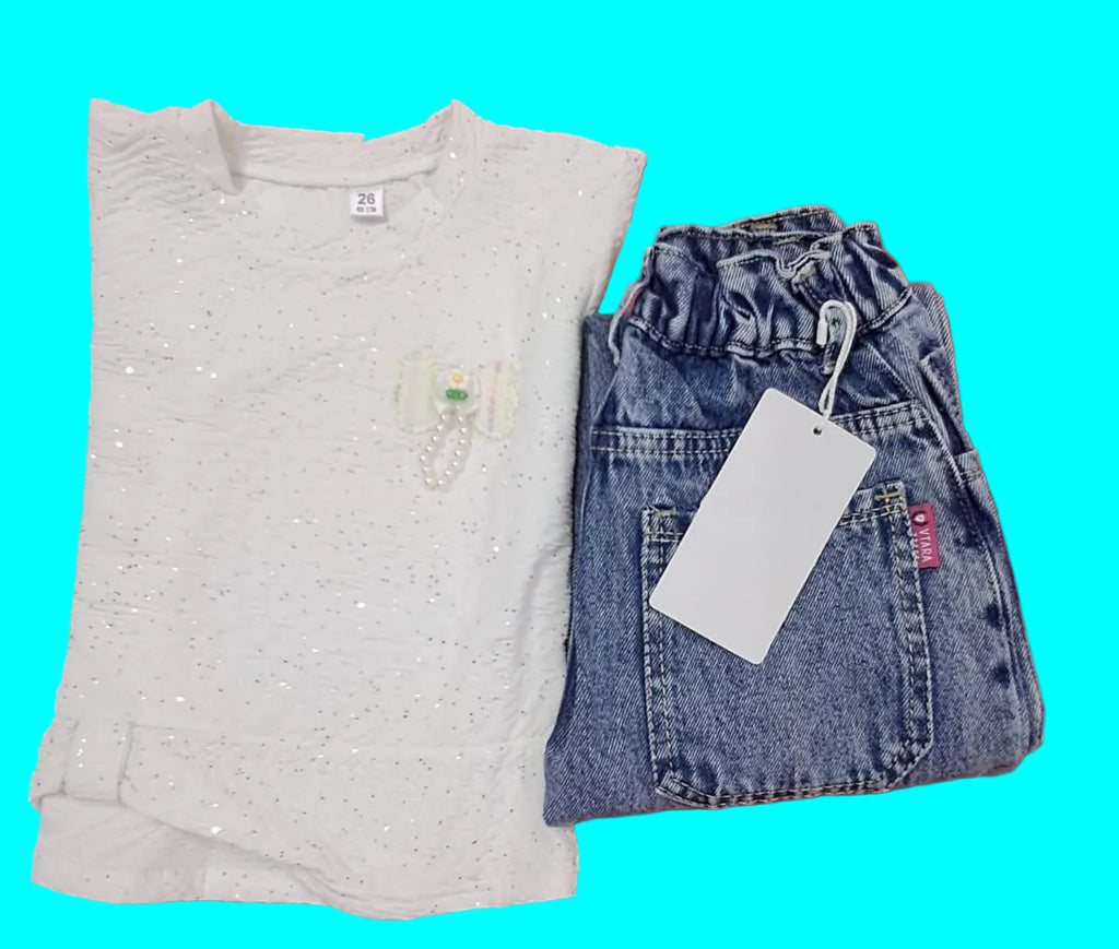 Denim Jeans pant and T- shirt