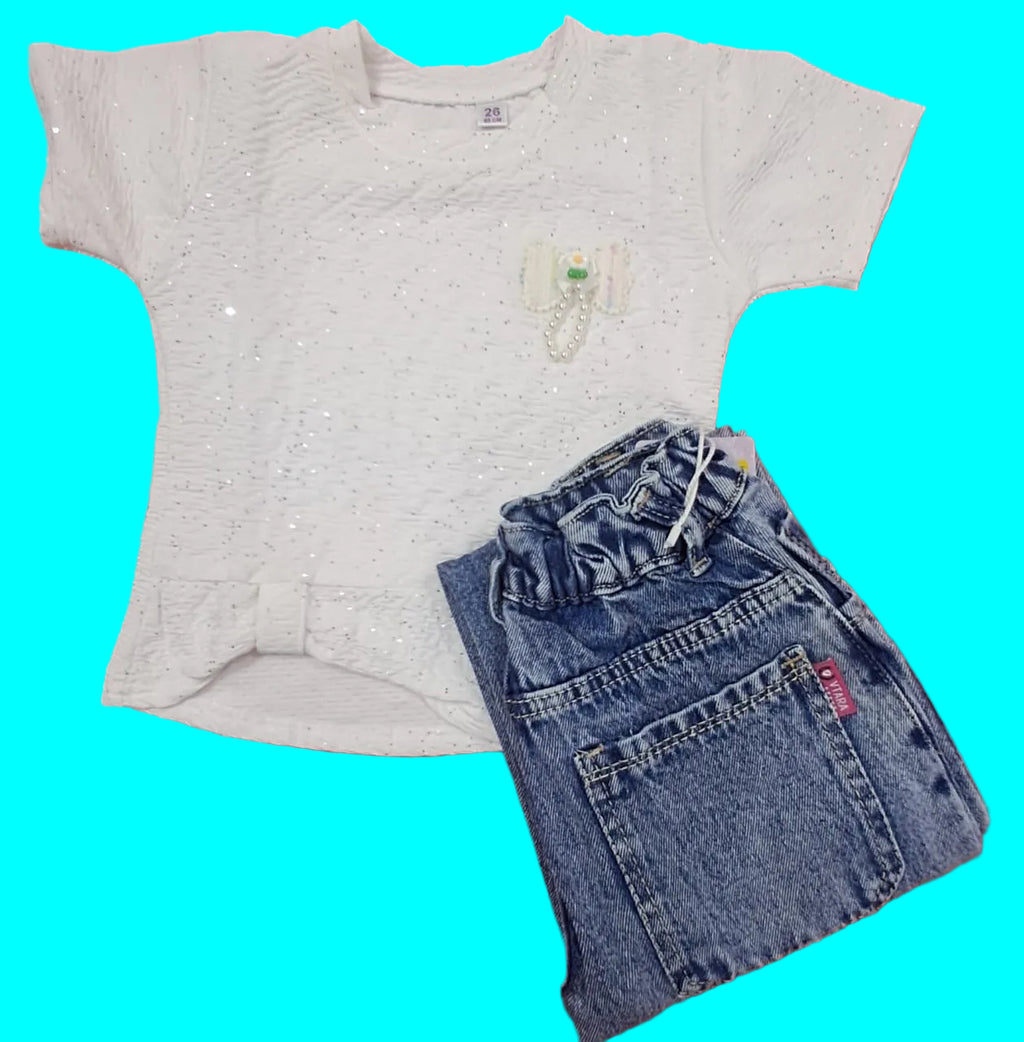 Denim Jeans pant and T- shirt