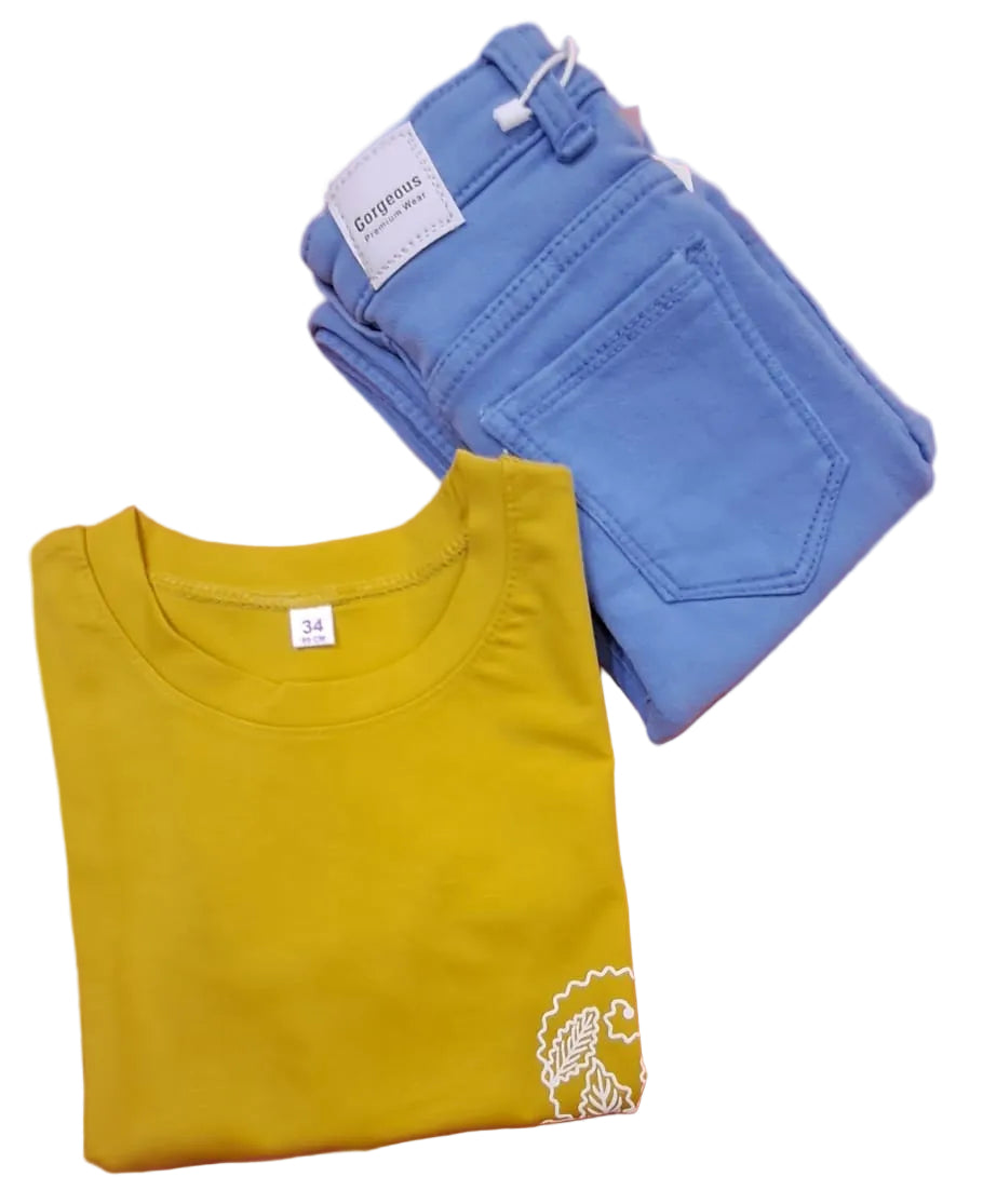 Denim Jeans Pant and t-shift